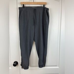 Albion Jetsetter Jogger Medium Petite Zipper Ankle crop Athleisure Travel Lounge
